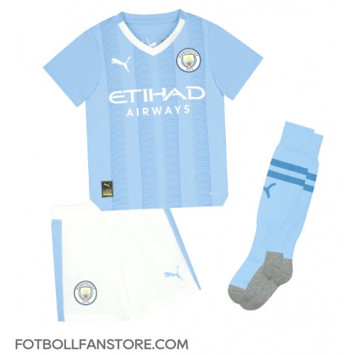 Manchester City Bernardo Silva #20 Barnkläder Hemma matchtröja till baby 2023-24 Kortärmad (+ Korta byxor) Billigt